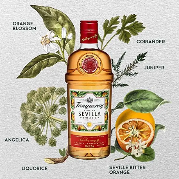 Tanqueray Flor de Sevilla 1 Litro - Imagen 2 del producto