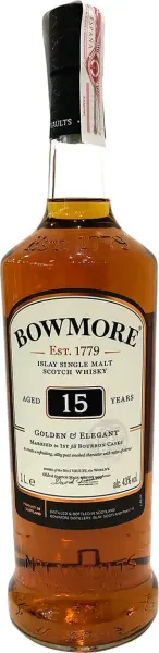 Bowmore Réserve 15 ans Gold &amp; Elegant 1 litre (Islay) - Image 2 du produit