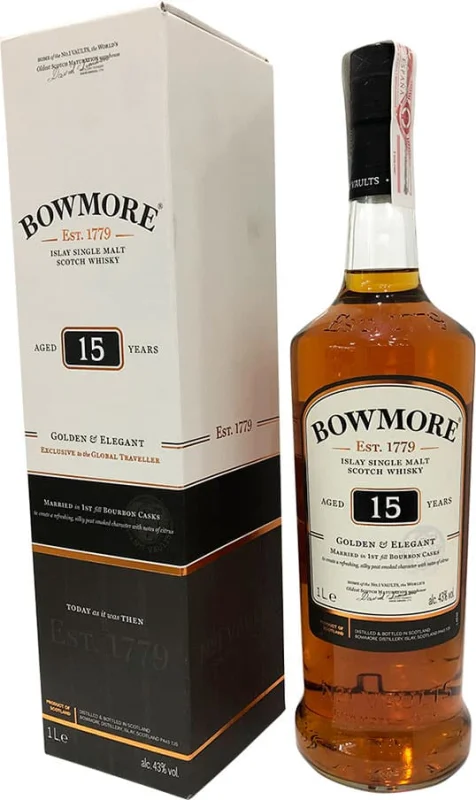 Bowmore Riserva 15 anni Gold & Elegant 1 litro (Islay) - Foto principale del prodotto