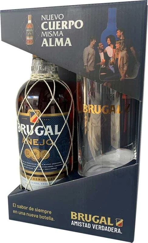 Brugal Añejo + Vaso (República Dominicana) - Fotografía principal del producto