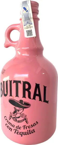 Tequila Buitral con crema di fragola 1 litro - Foto principale del prodotto