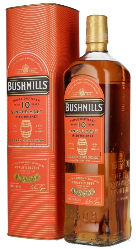Bushmills 10 Sherry Cask Finish 1 Litro - Fotografía principal del producto