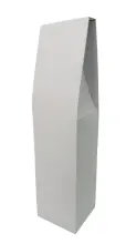 Caja de Carton para 1 botella en color blanco