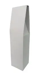 Caja de Carton para 1 botella en color blanco