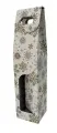 Cardboard box for 1 bottle with snowflake decoration - Product thumbnail