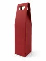Coffret cadeau en carton rouge pour 1 bouteille – Sans fenêtre - Vignette 1 du produit