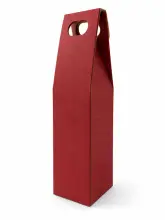 Coffret cadeau en carton rouge pour 1 bouteille – Sans fenêtre