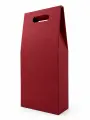 Red Cardboard Gift Box for 2 Bottles – No Window - Product thumbnail 1 of the product