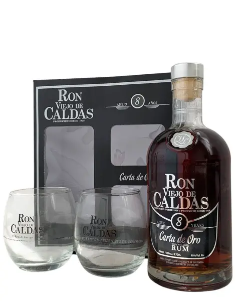Viejo de Caldas Reserva 8 Años + 2 Vasos - Fotografía principal del producto