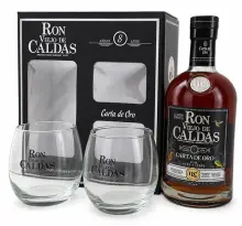 Viejo de Caldas 8 Year Reserve + 2 Glasses