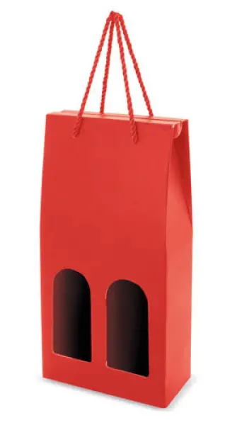 Scatola per 2 Bottiglie Rosso - Foto principale del prodotto