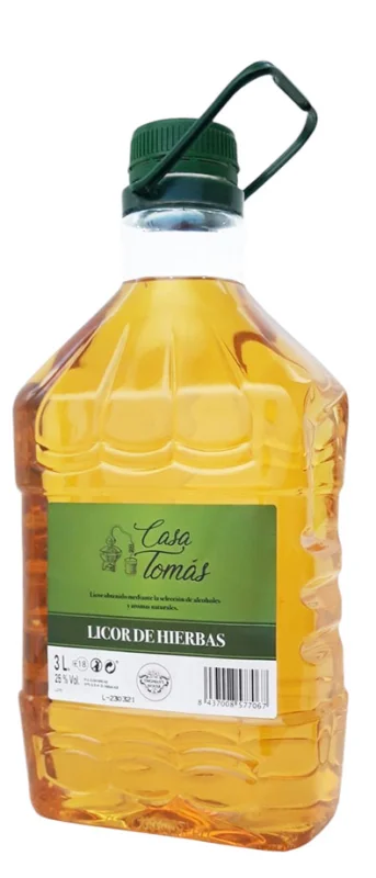 Licor de Hierbas Casa Tomás 3 Litros - Fotografía principal del producto