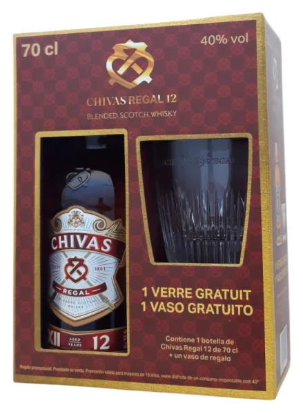 Chivas Regal 12 Años + Vaso - Fotografía principal del producto