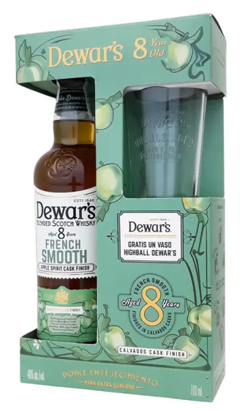 Dewar's 8 Años French Smooth + Vaso - Fotografía principal del producto