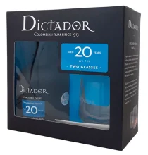 Dictador Reserva 20 años + 2 Vasos (Colombia)