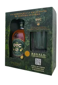 DYC 12 Years Single Malt with glass