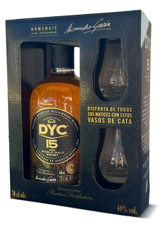 DYC Single Malt Reserve 15 Years + 2 Glasses - Main product photo