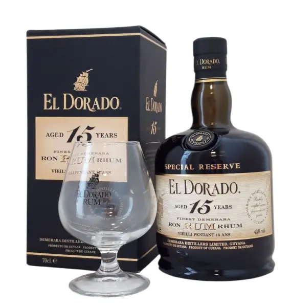 El Dorado Reserva 15 Años + Copa (Guyana) - Fotografía principal del producto