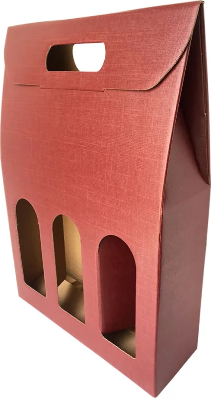 Kasten 3 Flaschen Rot - Hauptproduktfoto