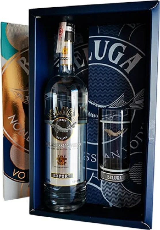 Beluga 1 Liter + Shot Glass (Russia) - Main product photo