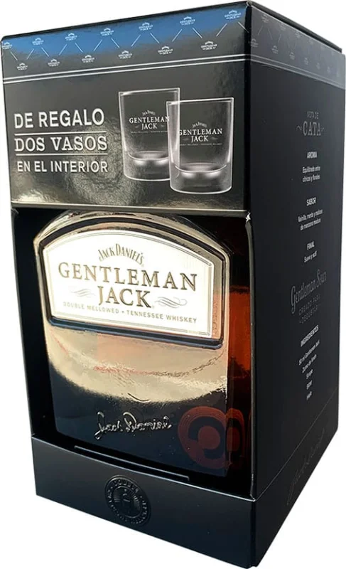 Jack Daniel's Gentleman Jack + 2 Vasos - Fotografía principal del producto