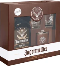 Jagermeister Spice 1 Litro + 2 Vasos + Petaca