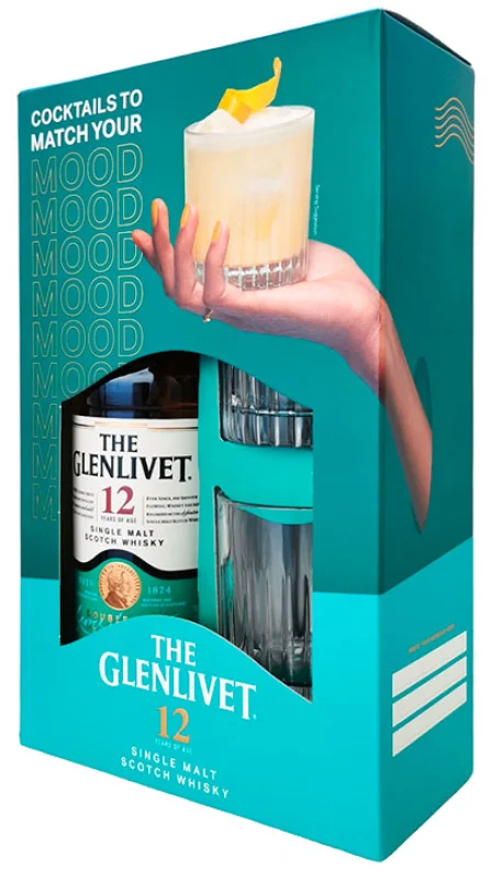 The Glenlivet 12 Jahre + 2 Glasn (Speyside) - Hauptproduktfoto