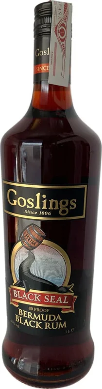 Goslings Black Seal Rum 1 Litre (Bermudas) - Photo principale du produit