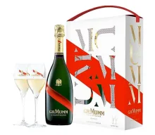 Mumm Grand Cordon Rouge + 2 Copas