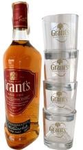 Grant's 1 Liter + 4 Glasses