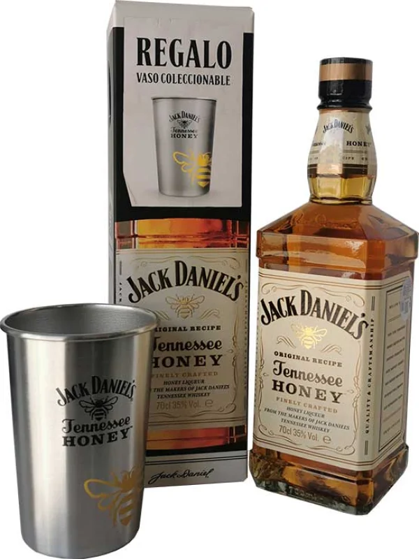 Jack Daniel's Honey + Vaso Metal - Fotografía principal del producto