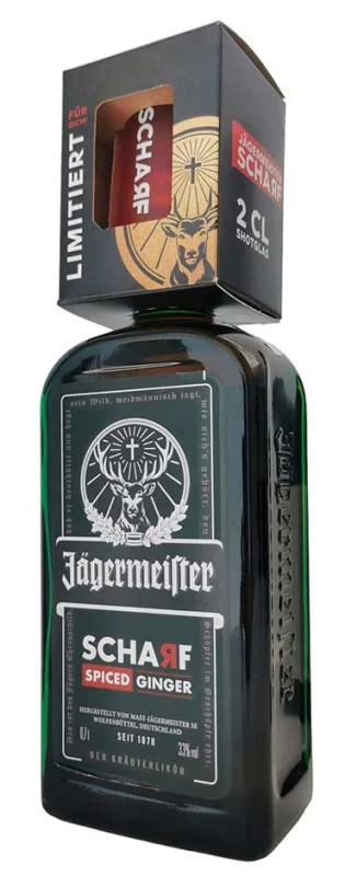 Jagermeister Scharf Spiced Ginger + Shotglass - Fotografía principal del producto