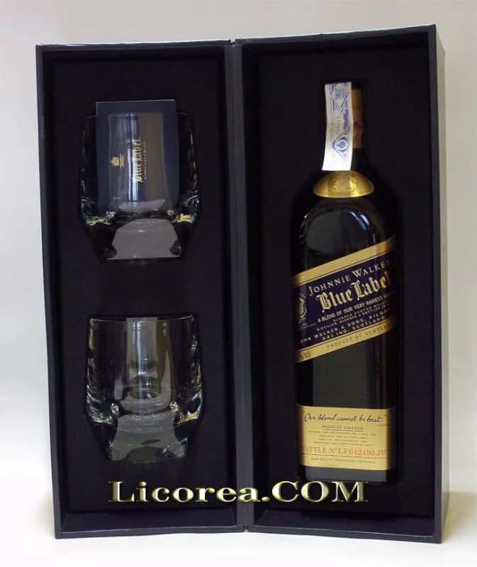 Johnnie Walker Blue Label + Glases - Main product photo