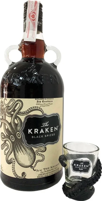 Kraken Black Spiced 1 Liter + Glass - Main product photo