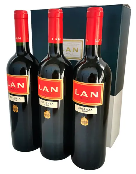 LAN Crianza 2018 3 Flaschen - Hauptproduktfoto
