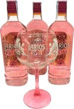 Larios Rosé 3 Botellas + 6 Copas (España)