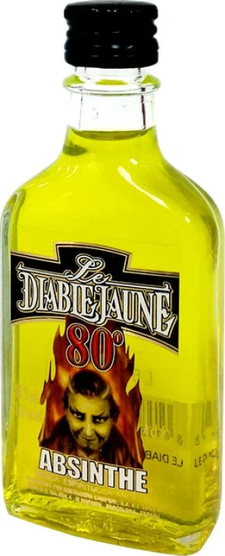 Absinthe Le Diable Jaune 80% 4 CL - Hauptproduktfoto