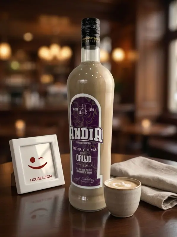 Cream Liqueur with Orujo Andia 1 Liter - Image 2 of the product