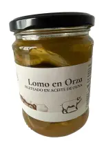 in Scheiben geschnittene Lomo de Orza in Olivenöl 435 g