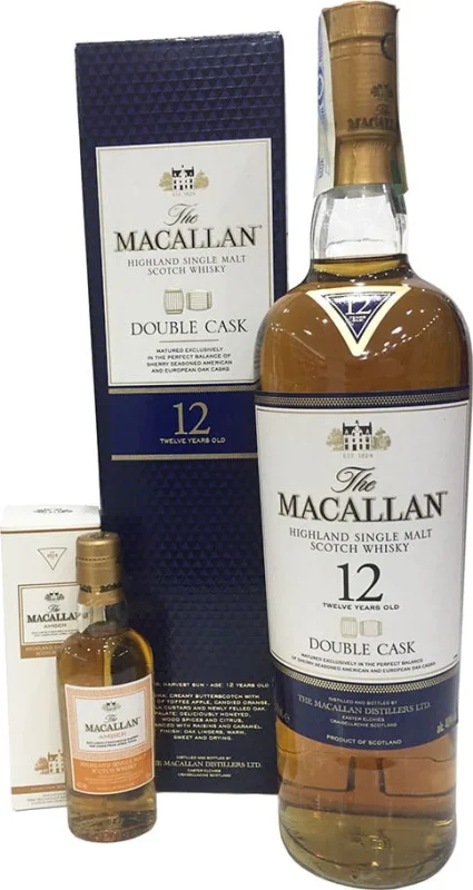 Macallan Double Cask Reserva 12 Años + Amber 5 CL (Highland) - Fotografía principal del producto