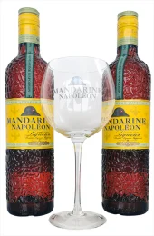 Mandarine Napoleon 2 Flaschen + Glas