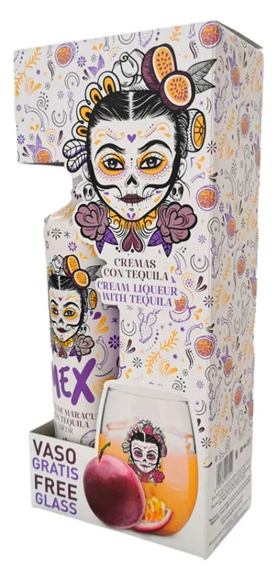 Mex Passion Fruit cream with Tequila + Glass - Main product photo