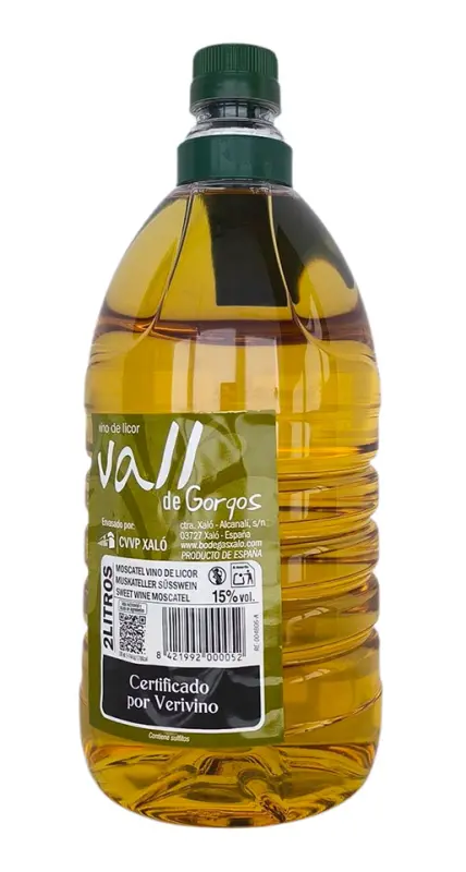 Moscatel Vall de Gorgos 2 Litros - Fotografía principal del producto