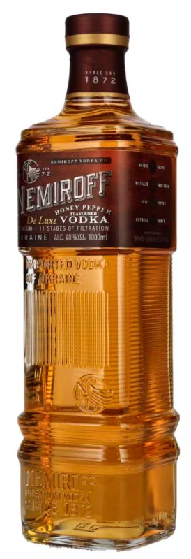 Nemiroff De Luxe Honey Pepper Vodka 1 Litro (Ucrania) - Fotografía principal del producto