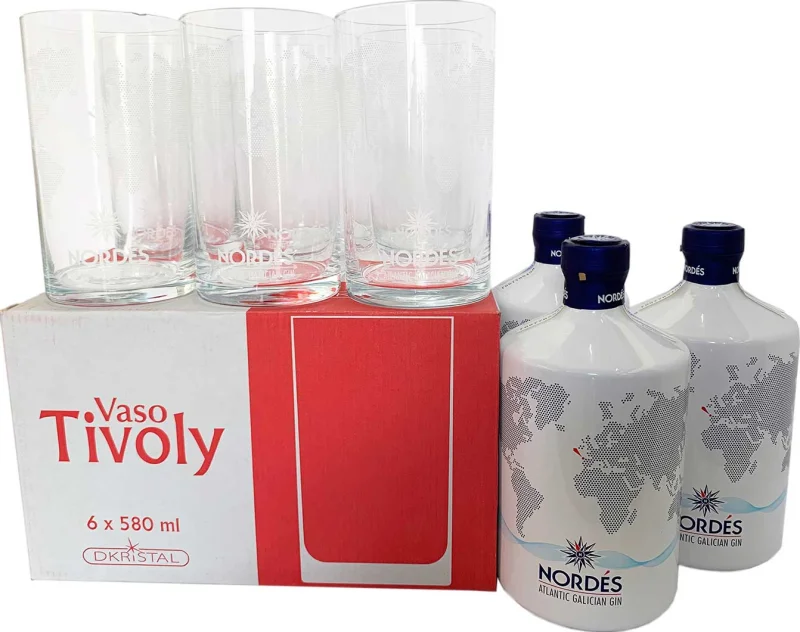 Nordes 3 Bottles + 6 Glasses (Galicia) - Main product photo