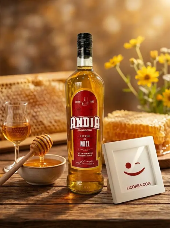 Andia Honey Orujo 1 Liter - Image 3 of the product