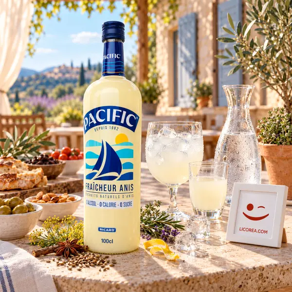 Pastis Ricard Pacific sin alcohol 1 Litro - Imagen 2 del producto