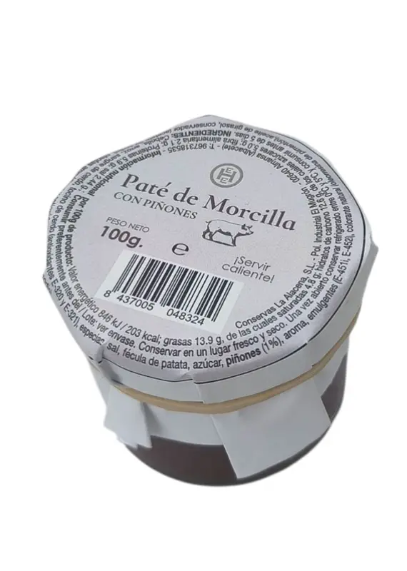 Paté de Morcilla con Piñones 100 g - Fotografía principal del producto