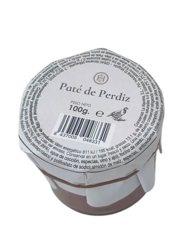 Paté de Perdiz 100 g - Fotografía principal del producto