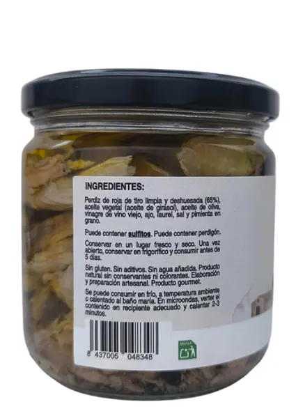 Pernice Rossa Disossata in Escabece 350 g - Immagine 2 del prodotto